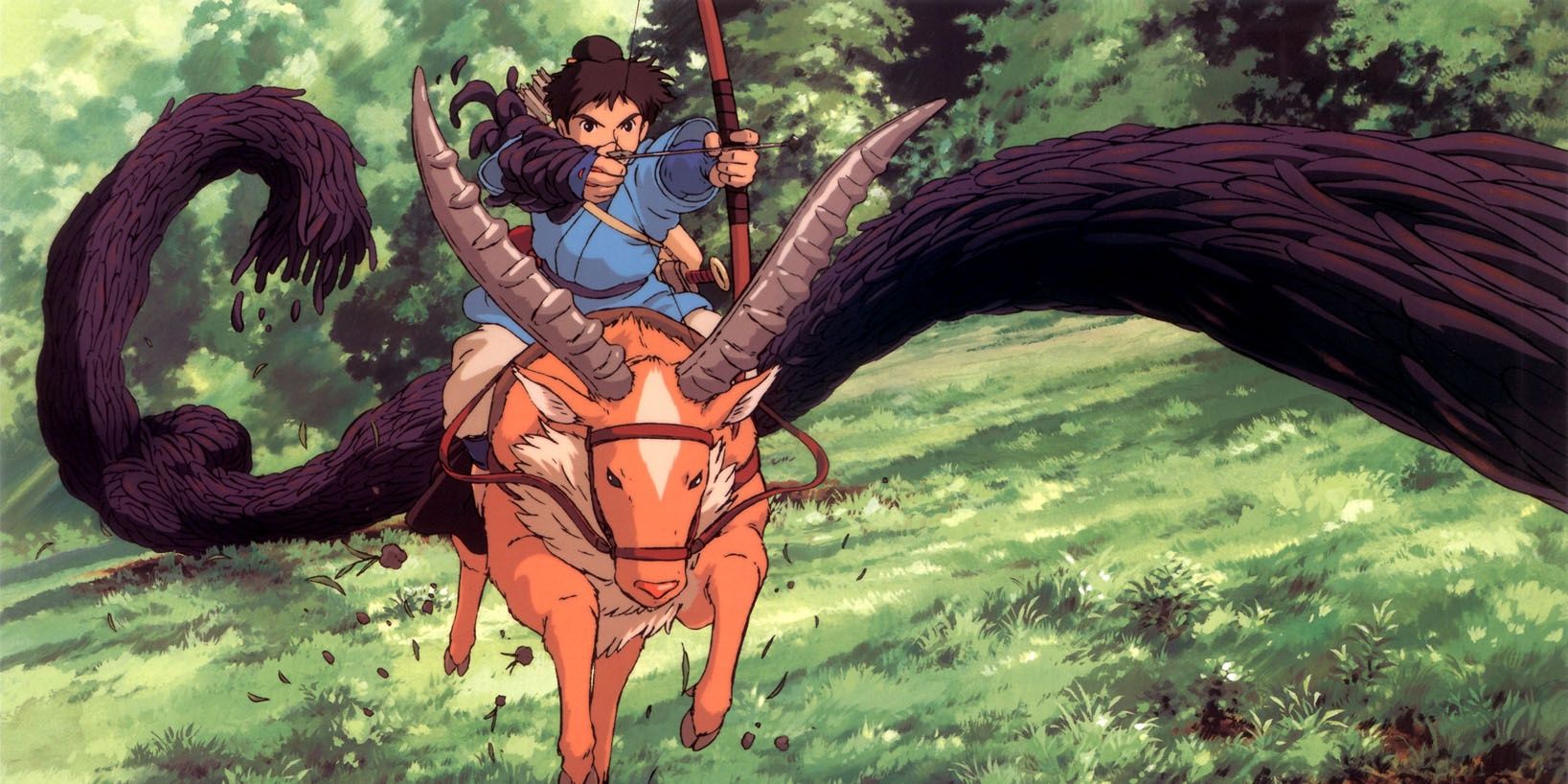 Ashitaka défend son village