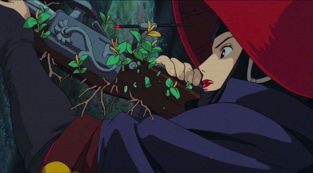 Dame Eboshi attaque le dieu Cerf