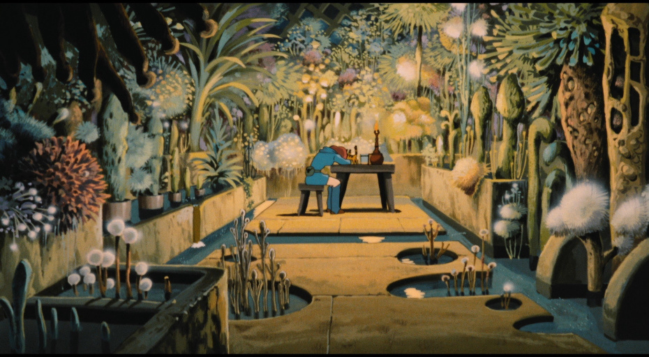 Nausicaa dans son laboratoire secret