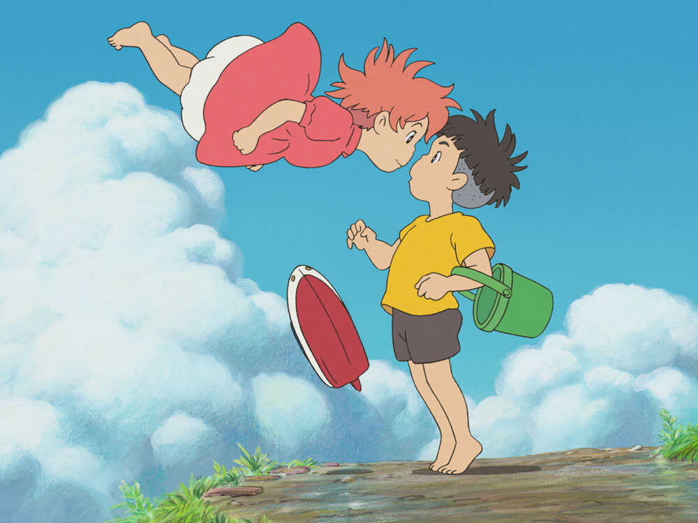 Ponyo se transforme face à Sosuke